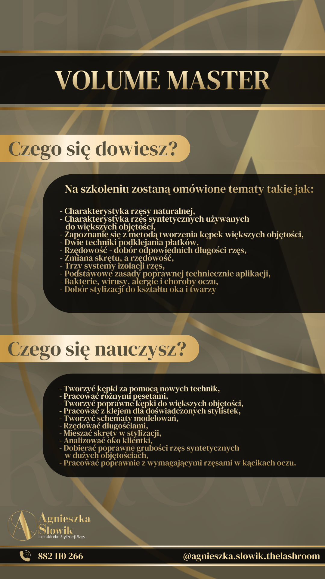 Okładka szkolenia Volume Master